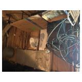Contents of Wall - Folding Table, Old Stereo