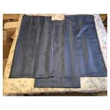 4 Navy Blue Curtains 40"x 82"