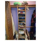 Contents of Center Shelves & Top- Shoes, Blankets