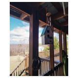 Birdhouse,  windchime, rooster may crow decor