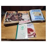 Cookbooks and recipes in photo albums