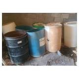 Lot 8 Barrels - 1 Metal and 7 Plastic, Some with