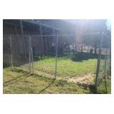 Large Chain Link Fence Dog Lot with Single and