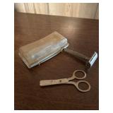 Vintage Metal Razors, Scissors