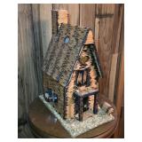 Handmade Matchstick Cabin w/ Working Doors &