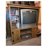 Wooden Entertainment Center 41"W 17"D 47"T