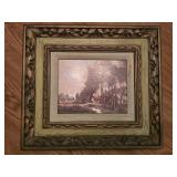 Vtg Framed Painting 17ï¿½"x 15ï¿½"
