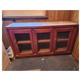 54.5 x32x17 Screened Cabinets Wooden Storage