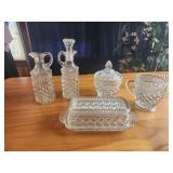 Anchor Hocking Wexford Glass Butter Dish w/Lid 8ï¿½