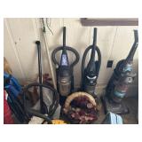 Lot of 4 Vaccums, etc Contents of Wall