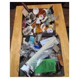 Nails, zip ties. Screws, assorted items