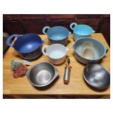 Mixing bowls and cookie cutters, mirro cookie