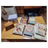 Vintage cookbooks, recipes and recipe boxes