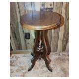 Antique Victorian Parlor Table 16"W 27"T