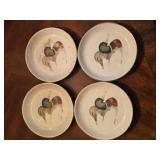4 Vintage Deland Studios Hand Colored 4ï¿½" Duck
