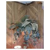 Hanging Basket & Artificial Plant