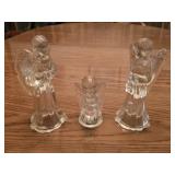 Clear Glass Angels 3ï¿½" & 6ï¿½" tall
