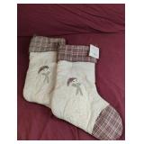 Victorian Heart AH3236 Snow Friends stockings