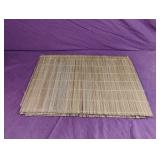 Bamboo placemats. Set of 4. 18 x 12