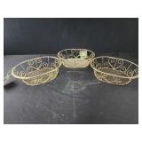 9 x 2.5" chrome plated wire basket decorative