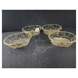 9 x 2.5" chrome plated wire basket decorative