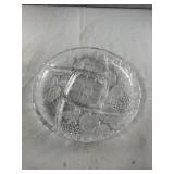 Vintage Crystal Clear Napoli Chip and Dip Glass