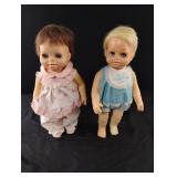 Vintage plastic baby dolls with closeable eyes