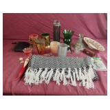 Candles, lip stick holders, key chain and