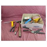 Tool lot including shears, anvil, staples and