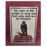 The right of the people to keep and bear arms