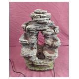 Lighted table top water fountain. Powers on