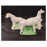 Vintage set of 3 unicorns