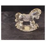 Princess House crystal rocking horse