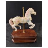 Vintage carousel music box horse. Music plays 9"