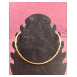 Gold colored Cleopatra style necklace 7"