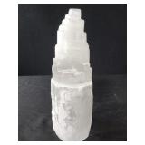Selenite crystal tower 10" tall