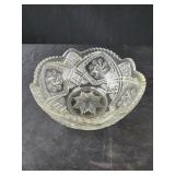 Vtg Indiana Glass Juno Pattern 7" Bowl Double