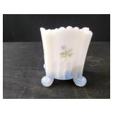Milk glass mustard cup