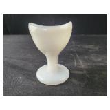 Vintage White Milk Glass Eye Wash Cup Pedestal