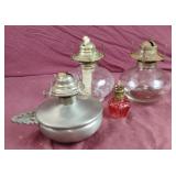 Vintage oil lamp bases