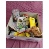 Nails, staples, tape measure and more......