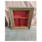 Painted wood display shelf wall decor 22 x 4 x