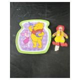 Vtg Ronald McDonald toy, Winnie the pooh plate