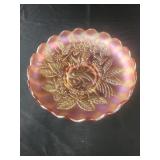 Northwood Peacock And Urn Amethyst Carnival Ice