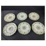 Chatham Green 8" plate by J & G Meakin, England