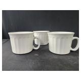 3 Royal Norfolk White Jumbo 20 oz Ribbed Soup
