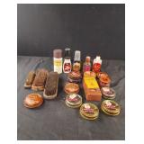Shoe shine supplies. Some new and some used