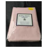 Royal Velvet pink twin flat sheet