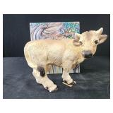 Stone critters cow  missing 1 eyeball