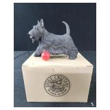 Stone Critters Scottie dog with Ball SC 1415